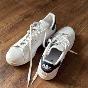 Adidas by Stan Smith White and navy sneakers